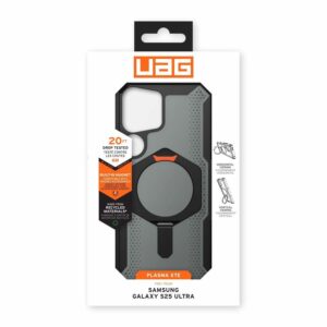 Urban Armor Gear (UAG) Plasma XTE Kickstand Tough Case for Samsung Galaxy S25 Ultra - Black/Orange