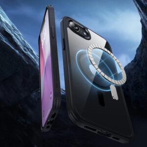 ESR Classic HaloLock MagSafe Hybrid Rear Tough Case for Apple iPhone 16e - Clear/Black