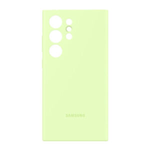 Official Genuine Samsung Silicone Rear Case Cover for Samsung Galaxy S24 Ultra - Light Green