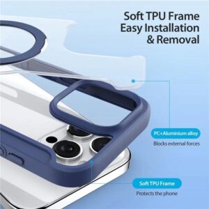 DUX DUCIS Skin X Pro MagSafe Standing Flip Wallet Case for Apple iPhone 16 Pro Max - Blue