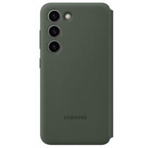 Official Samsung Smart View Wallet Case Cover for Galaxy S23 - Khaki