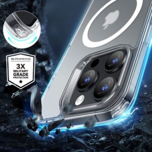 ESR Classic Hybrid Tough Rear Case + Tempered Screen Protector for iPhone 16 Pro - Frosted Clear