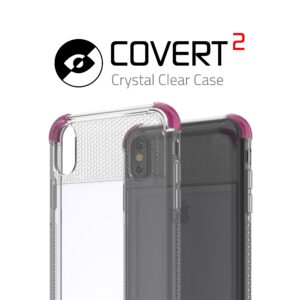 Ghostek COVERT2 Tough Clear Silicone Case Cover for Apple iPhone XS Max - Pink