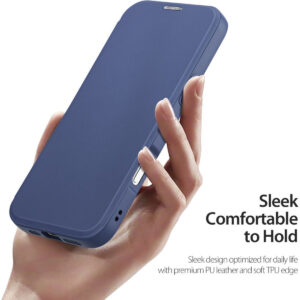 DUX DUCIS Skin X Pro MagSafe Flip Wallet Case for Apple iPhone 16 Pro Max - Blue