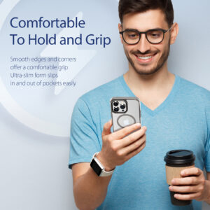 DUX DUCIS Clin2 Clear Tough with MagSafe Case for Apple iPhone 14 Pro - Grey