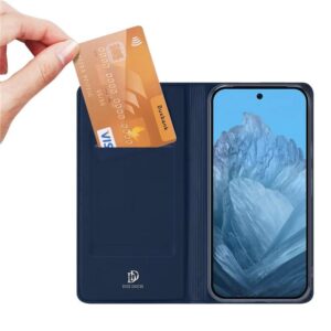 DUX DUCIS Skin Pro Faux Leather Wallet Flip Case for Google Pixel 9 Pro XL - Blue