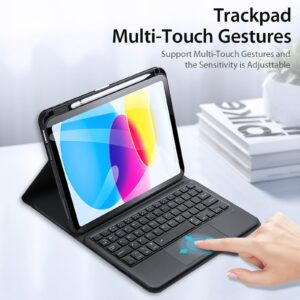 DUX DUCIS Bluetooth Keyboard Case for Apple iPad 10.9" (10th Gen. 2022) Black