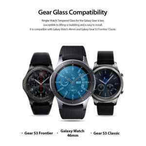 Ringke ID Glass Tempered Screen Protector for Samsung Galaxy Watch 46mm, 4 Pack