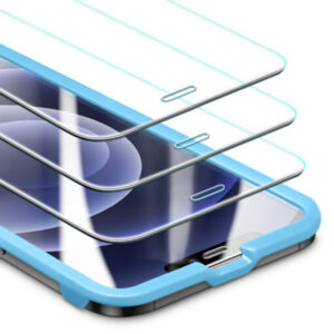 ESR 3 Pack, Screen Shield Tempered Glass Protector for Apple iPhone 12 / 12 Pro - Clear