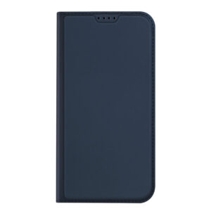 DUX DUCIS Skin Pro Faux Leather Wallet Flip Case for Apple iPhone 15 Pro - Blue