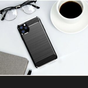 Fuse™ Vector Carbon Shield Flexible Rear Case Cover for Apple iPhone 11 Pro, Black