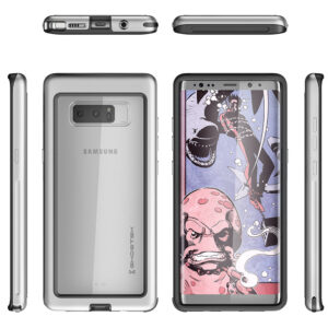Ghostek Atomic Slim Rugged Heavy Duty Case for Samsung Galaxy Note 8 - Silver
