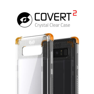 Ghostek Covert 2 Clear Protective Case Cover for Samsung Galaxy Note 8 - Orange