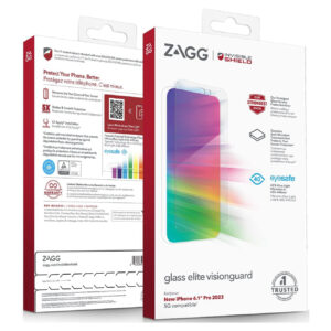 ZAGG Invisible Shield Glass Elite VisionGuard Screen Protector for Apple iPhone 14 Pro