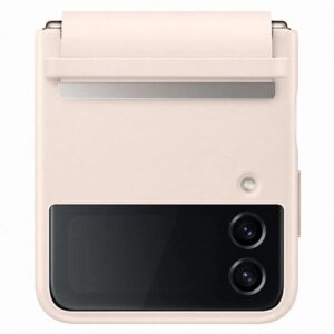 Official Samsung Flap Leather Cover for Galaxy Z Flip4 5G - Peach