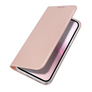 DUX DUCIS Skin Pro Faux Leather Wallet Flip Case for Apple iPhone 16e - Rose Gold