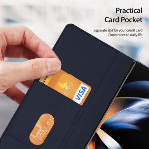 Dux Ducis Bril Leather Case Cover for Samsung Galaxy Z Fold5 5G - Blue