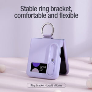 Nillkin CamShield Liquid Silicone Case for Samsung Galaxy Z Flip4 5G - Light Peach