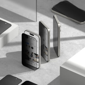 Ringke 2 Pack Easy Slide Privacy Glass Screen Protector for Samsung Galaxy S25