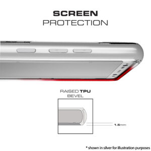 Ghostek Cloak 3 Clear Protective Case Cover for Samsung Galaxy Note 8 - Red