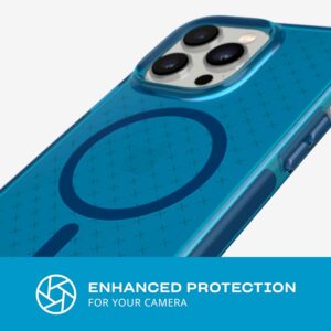 Tech21 EvoCheck Tough MagSafe Rear Case Cover for Apple iPhone 14 Pro Max - Classic Blue