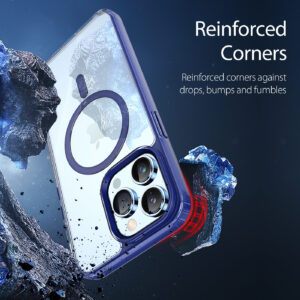 DUX DUCIS Clin2 Clear Tough with MagSafe Case for Apple iPhone 14 Pro - Blue