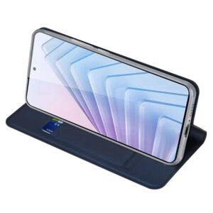 DUX DUCIS Skin Pro Faux Leather Wallet Flip Case for Xiaomi Redmi Note 14 5G - Blue