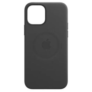 Official Apple Leather Magsafe Rear Case Cover for iPhone 12 Pro Max - Black