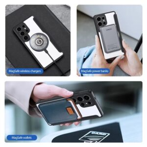 DUX DUCIS Skin X Pro Magnetic Flip Wallet Case for Samsung Galaxy S25 Ultra - Black