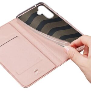 DUX DUCIS Skin Pro Faux Leather Wallet Flip Case for Samsung Galaxy S24+ (Plus) - Rose Gold