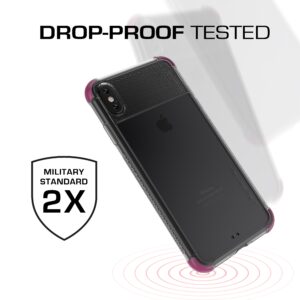 Ghostek COVERT2 Tough Clear Silicone Case Cover for Apple iPhone XS Max - Pink