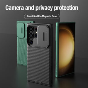 Nillkin CamShield Pro Lens Protector Magnetic Case Cover for Samsung Galaxy S24 Ultra - Green