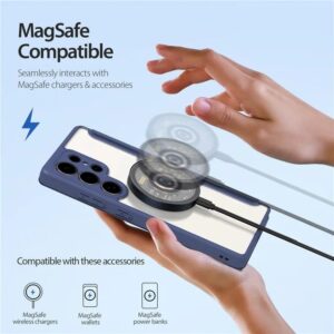 DUX DUCIS Skin X Pro Magnetic Flip Wallet Case for Samsung Galaxy S25 Ultra - Blue