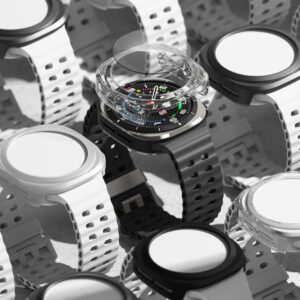 Ringke Slim Case & Tempered Glass Protector Bundle for Galaxy Watch Ultra 47mm - Black