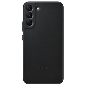 Official Samsung Leather Cover for Galaxy S22+ Plus 5G - Black