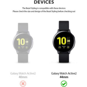 Ringke Bezel Styling for Samsung Galaxy Watch Active 2 44mm - Silver