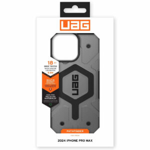 Urban Armor Gear (UAG) Pathfinder MagSafe Tough Case Cover for Apple iPhone 16 Pro Max - Ash
