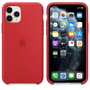 Official Apple Silicone Rear Case Cover for Apple iPhone 11 Pro - Red