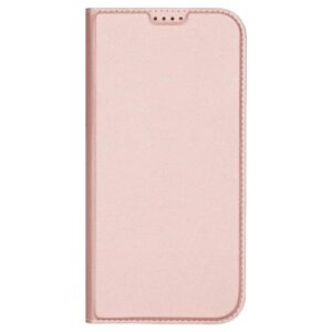 DUX DUCIS Skin Pro Faux Leather Wallet Flip Case for Apple iPhone 16 Pro - Rose Gold