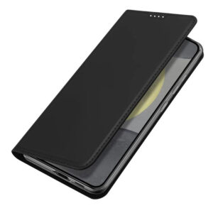 DUX DUCIS Skin Pro Faux Leather Wallet Flip Case for Samsung Galaxy S24 FE - Black