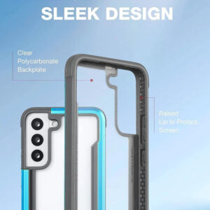 Raptic ShieldPro Tough Rugged Rear Case Cover for Samsung Galaxy S23 Plus - Black