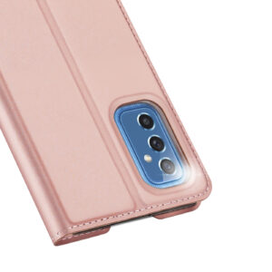 DUX DUCIS Skin Pro Faux Leather Wallet Flip Case for Samsung Galaxy M52 5G - Rose Gold