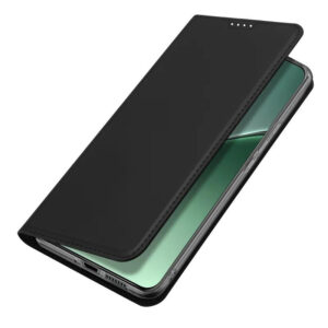 DUX DUCIS Skin Pro Faux Leather Wallet Flip Case for Xiaomi 15 Pro - Black