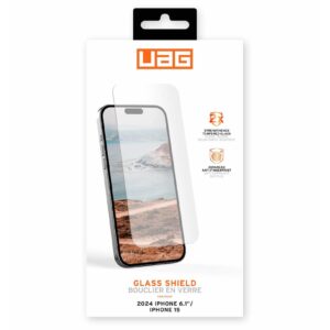 Urban Armor Gear (UAG) Glass Shield Tough Screen Protector for iPhone 16 / iPhone 15