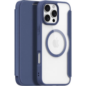 DUX DUCIS Skin X Pro MagSafe Flip Wallet Case for Apple iPhone 16 Pro Max - Blue