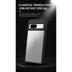 Armoured™ Shield Tough Matte Frosted Rear Case Cover for Google Pixel 7 - Black