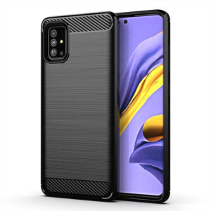 Flexi Carbon Rear Case for Samsung Galaxy A51 - Black