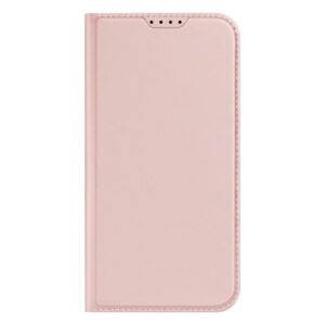 DUX DUCIS Skin Pro Faux Leather Wallet Flip Case for Apple iPhone 15 - Rose Gold