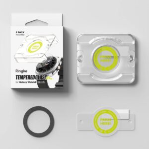 2 Pack Ringke Tempered Glass Pro Protector for Galaxy Watch 8 Classic (46mm)