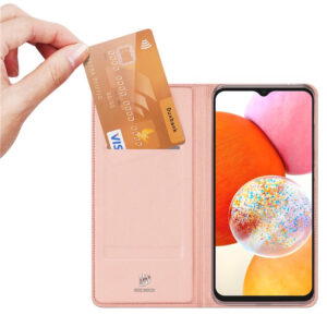 DUX DUCIS Skin Pro Faux Leather Wallet Flip Case for Samsung Galaxy A15 / A15 5G - Rose Gold